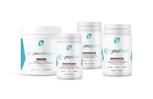 Promo Pack Beauté 4-en-1 : You Skin / You Collagen / You Glam / You Hair Cure 3 Mois 